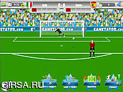 Флеш игра онлайн Евро-2012 - Свободный удар / Euro 2012 Free Kick