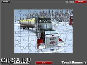 Флеш игра онлайн Экстремальные Дальнобойщики Головоломки / Extreme Truckers Puzzle