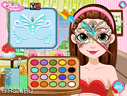 Флеш игра онлайн Волшебный дизайн лица / Fairy Face Painting Design