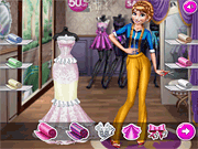 Флеш игра онлайн Известный Дизайнер Платье  / Famous Dress Designer
