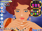 Флеш игра онлайн Фэнтезийный дизайн для ногтей / Fantasy Nail Makeover 