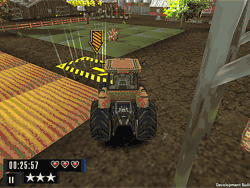 Флеш игра онлайн Парковка трактора на ферме