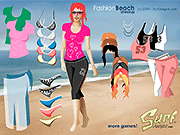 Флеш игра онлайн Мода Пляж Одеваются / Fashion Beach Dressup
