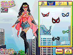 Флеш игра онлайн Студия моды - девочка супергероя