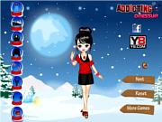 Флеш игра онлайн Зимняя Мода Одеваются / Fashion Winter Dress Up' 