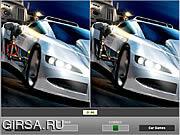 Флеш игра онлайн Найти отличия - Тачки / Fast Cars - Find the Differences