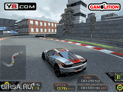 Флеш игра онлайн Быстрый контур 3D гонки / Fast Circuit 3D Racing