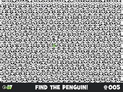 Флеш игра онлайн Найди пингвина