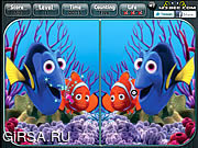 Флеш игра онлайн Найди отличия - В поисках Немо / Finding Nemo Spot the Difference