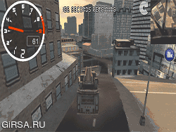 Флеш игра онлайн Пожарная Машина Езды По Городу SIM-Карты / Fire Truck City Driving Sim