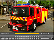 Флеш игра онлайн Пожарная машина в скрытых письмах / Fire Truck Hidden Letters