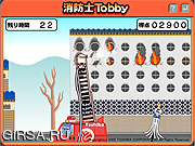 Флеш игра онлайн Пожарный Тобби