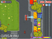 Флеш игра онлайн Парковка пожарной машины / Firetruck Emergency Parking 
