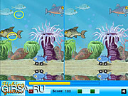Флеш игра онлайн Найди отличия  - рыба / Fish Difference 