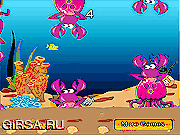 Флеш игра онлайн Подводные приключения рыбки / Fish Flappy