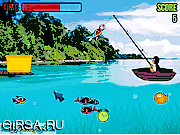Флеш игра онлайн Рыбалка у пингвинов / Fishing Penguin