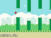 Флеш игра онлайн Flappy Птица Бессмертный / Flappy Bird Immortal