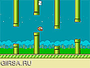 Флеш игра онлайн Единство Подрулевыми Птица / Flappy Bird Unity