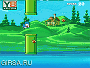 Флеш игра онлайн Дореамон в поисках тортов / Flappy Doraemon