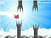 Флеш игра онлайн Полет дракона / Flappy Dragon Flight