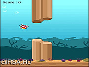 Флеш игра онлайн Flappy Рыба / Flappy Fish