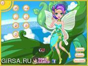 Флеш игра онлайн Прическа феи / Flower Fairy Hairstyles 