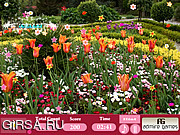 Флеш игра онлайн Цветочный Сад Скрытые Объекты