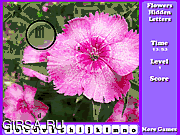 Флеш игра онлайн Цветы скрытые буквы