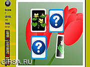 Флеш игра онлайн Подбери пару - Цветы / Flowers Memory Challenge 