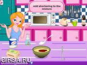 Флеш игра онлайн Пончики и торт / Fluffy Cake Doughnuts