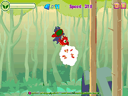 Флеш игра онлайн Летающая змейка
