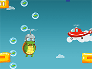 Флеш игра онлайн Летающая Черепаха / Flying Turtle