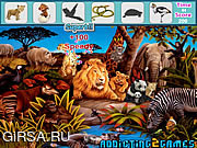 Флеш игра онлайн Лесные животные скрытые объекты