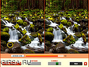 Флеш игра онлайн Лесные водопады. Найти отличия / Forest Waterfalls Difference