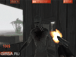 Флеш игра онлайн Зомби диапазоне ФПС / FPS Zombie Range