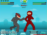 Флеш игра онлайн Неистовый ниндзя / Frantic Ninjas