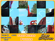 Флеш игра онлайн Свободная птичка. Пазл / Free bird puzzle