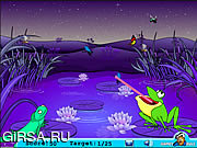 Флеш игра онлайн Голодная лягушка