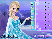 Флеш игра онлайн Макияж для принцессы Эльзы / Frozen Elsa Makeup