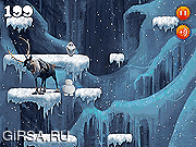 Флеш игра онлайн Замороженные: заморозить падение Олафа / Frozen: Olaf's Freeze Fall
