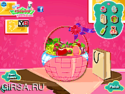 Флеш игра онлайн Украшения корзины с фруктами / Fruit Basket Decoration