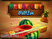 Флеш игра онлайн Fruit Cut Ninja