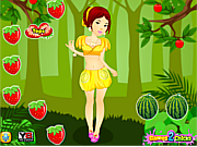 Флеш игра онлайн Фруктовый наряд / Fruit Girl Dressup