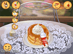 Флеш игра онлайн Веселая готовка: малиновый пирог / Fun Cooking: Strawberry Pancake