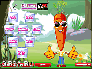 Флеш игра онлайн Смешно Морковь Одеваются / Funny Carrot Dress Up