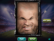 Флеш игра онлайн Смешно Зидана Лицо / Funny Zidane Face