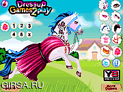 Флеш игра онлайн Наряд для скаковой лошади / Galloping Horse Dress Up