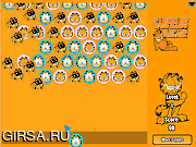 Флеш игра онлайн Garfield и друзья: BubbleShooter