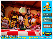 Флеш игра онлайн Гарфилд - Скрытые Звезды / Garfield Hidden Stars 
