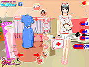 Игра Нежная медсестра одеваются